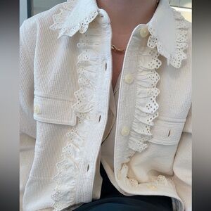 Limited Edition Loeffler Randall Zeke Ruffle Shirt Jacket
